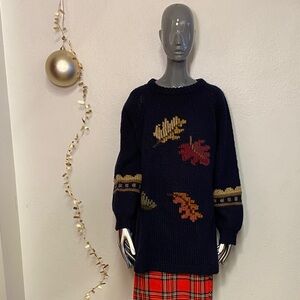Nancy Thomas Hand Knit Sweater, XL